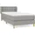 vidaXL Boxspringbett 100 x 200 cm Hellgrau