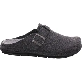 ROHDE Herren Pantoffel aus recyceltem Softfilz Riemen mit Schnalle Rodigo-H 6747, Größe:43 EU, Farbe:Grau - 43