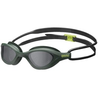Arena Schwimmbrille arena 365 Goggles smoke-deep green black, (1-St), Leicht einstellbares doppeltes Kopfband für sicheren Halt schwarz
