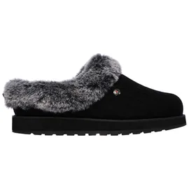 SKECHERS Slipper, Fabric schwarz grau),