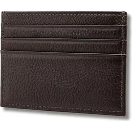 Fomax Kartenetui aus echtem Leder, elegantes Design mit übersichtlicher Anordnung, Cafe