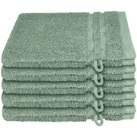 SCHIESSER Waschhandschuh Milano, 5x Stück«, grün