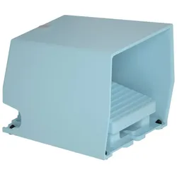 Schneider XPEM5100D Fußschalter – doppelt XPE-M, mit Schutzhaube, Metallausführung, 2Ö+2S, blau