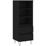 vidaXL Highboard Schwarz 40x36x110 cm Holzwerkstoff