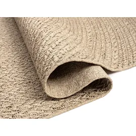 The CarPET Kansas Outdoor Teppich im Jute-look, für Terrasse, Natur, 060 x 090 cm