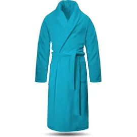 Normani Unisex Premium Bademantel Sivas in Türkis | Gr.: 4XL