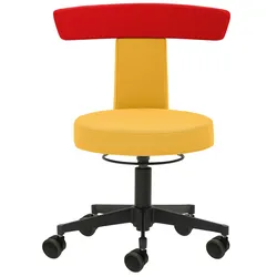 Mayer Sitzmöbel, Funktionsdrehhocker 1262, Gelb/Orange, 1262_ROG_619
