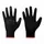 vidaXL Arbeitshandschuhe 12 pcs Schwarz 7 / S Polyester