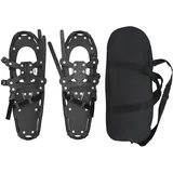 vidaXL 3 in 1 Schneeschuhe Schwarz L