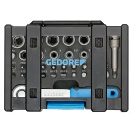 Gedore Bit-Steckschlüsselbox 666-U-20 35-tlg.