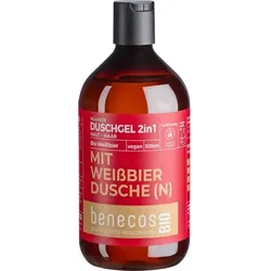 benecos Duschgel 2in1 mit Weißbier 500ml