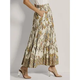 Madeleine Maxirock Damen Paisley Weiß 34