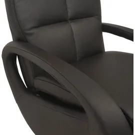 MCW Relaxsessel MCW-L11 Leder 70 x 109 x 147 cm Schwarz mit Liegefunktion