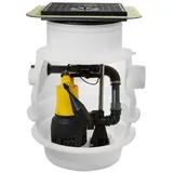 Jung Baufix 100 mit Bodenablauf, ohne Pumpe, Einsatz auch im Grundwasserbereich