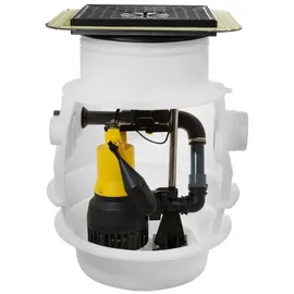 Jung Baufix 100 mit Bodenablauf, ohne Pumpe, Einsatz auch im Grundwasserbereich