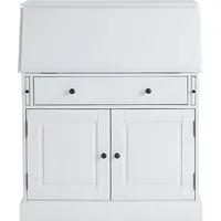 vente-unique Sekretär - MDF - Weiß - CLEORE