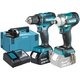 Makita DLX2452TJ inkl. 2 x 5,0 Ah + Ladegerät + MAKPAC