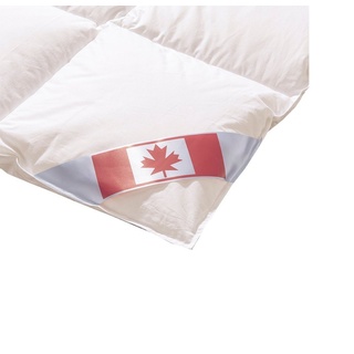 KÜNSEMÜLLER Daunenbettdecke xclusive extra leichte Sommer Daunen Decke Canada Daune Nomite, Füllung: 90% Daunen 10% Kleinstfederchen, Qualität Klasse 1 155 cm x 220 cm