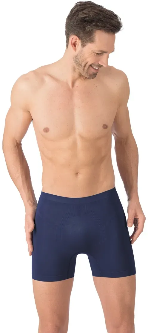 Boxer TRIGEMA "TRIGEMA Pants aus Polyamid/Elastan" Gr. M, blau (navy) Herren Unterhosen