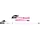 Salewa Pedroc Carbonium 115 cm pink-weiß