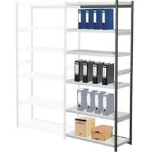 Kerkmann Stora 100 Aktenregal 100 x 40 x 225 cm schwarz