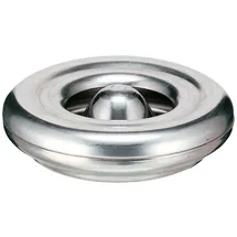 Proregal Feuerlöschender Tischaschenbecher aus Aluminium HxØ 6x12cm | Silber