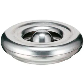 Proregal Feuerlöschender Tischaschenbecher aus Aluminium HxØ 6x12cm | Silber