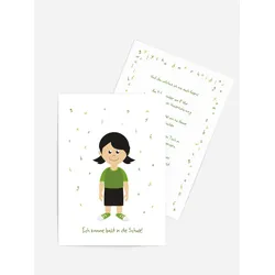 Karten Schulanfang selbst gestalten mit Spruch und Fotos im Onlinedesigner bei Meine-Kartenmanufaktur.de
