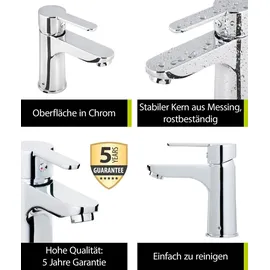 SANITOP-WINGENROTH Cori Waschtischarmatur Verchromt