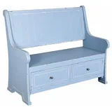 Holzbank Landhausstil Sitzbank Schubladen Küchenbank Truhenbank XXl Friesenbank