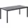 Beliani Vernio Gartentisch 180 x 90 x 76 cm Schwarz