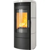 Kaminofen Hark 130 ECOplus 6 kW - Ofenkacheln: creme-weiß - Korpus: graphit