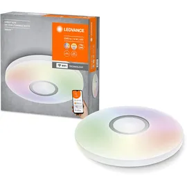 LEDVANCE Smarte LED Wand-und Deckenleuchte für Innen mit WiFi Technologie, Lichtfarbe änderbar (3000K-6500K), RGB Farben änderbar, Weiss, 340mm, Kompatibel mit Google und Alexa, SMART+ ORBIS KITE RGBW