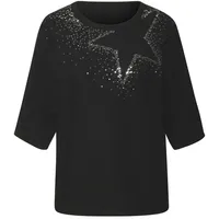 LASCANA Rundhalsshirt Damen schwarz Gr.32/34