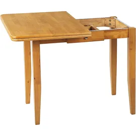 Beliani Ausziehtisch 90/120 x 76 x 60 cm braun