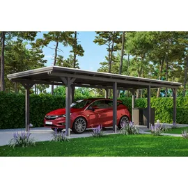 SKANHOLZ Emsland 3,15 x 7,38 m grau inkl. Alu-Dachplatten