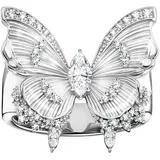 Thomas Sabo Fingerring THOMAS SABO "Butterfly Paradise Cocktail-Ring - Schmetterling-Design" Gr. 58, bunt (silberfarben, weiß), Fingerringe, Damen, 58, Silber 925 (recycelt), 5mm, Fingerring, mit Zirkonia (synth.)