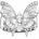 THOMAS SABO Butterfly Paradise Schmetterling-Design Gr bunt silberfarben weiß Fingerringe Silber 925 recycelt 5mm mit Zirkonia synth