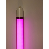 XENON LED Wandleuchte LED Röhre T8 9 Watt 1000 Lumen 0,60m Kunststoff-Röhre Pink, LED Röhre T8, Xenon Pink