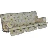 ANGERER Freizeitmöbel GmbH Hollywoodschaukel Auflage Trend - passend für viele 3-Sitzer Hollywoodschaukeln - Schaukelauflage Made in Germany (Beige Gemustert Olive)