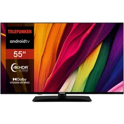 TELEFUNKEN D55U750X2CWI Fernseher 55 Zoll Android Smart TV (4K UHD, HDR Dolby Vision, Dolby Atmos)