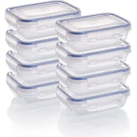 GRIZZLY Frischhaltedose braun rechteckig 0,31 l 8-teiliges Set