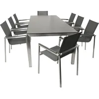 DEGAMO Melbourne Set 9-tlg. Grau/Silber