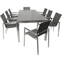 DEGAMO Melbourne Set 9-tlg. Grau/Silber
