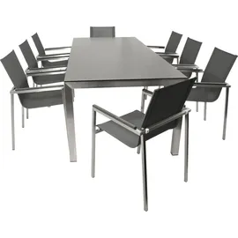 DEGAMO Melbourne Set 9-tlg. Grau/Silber