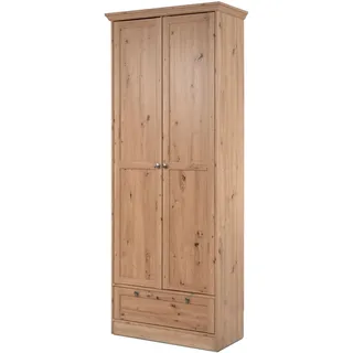 furn.design Mehrzweckschrank Eiche Artisan 80 cm, viel Stauraum, Rubik