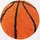 KADIMA DESIGN Spielteppich, MATREI in Orange, mit Basketball-Motiv, Ø 120 cm,