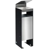 VAR Abfallsammler/Ascher Q 25 mit Dach, anthrazit