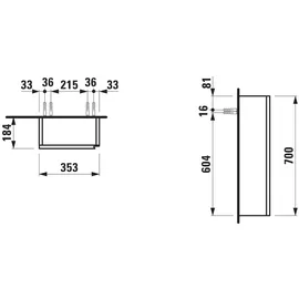 Laufen Lani Halbhochschrank 35,3 x 77,5 x 18,4 cm Weiß