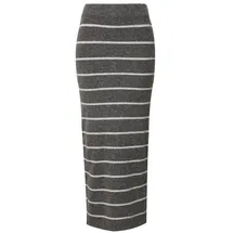 Edited Maxirock Damen Gestreift Grau 36